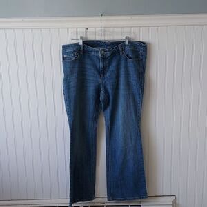 Old‎ Navy The Flirt Just Below Waist Boot Cut Stretch Denim Blue Jeans 20 Short